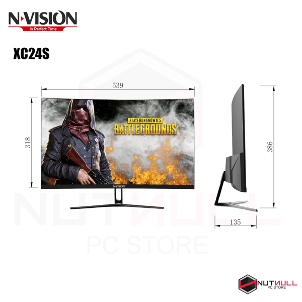 Picture of XC24S 24" SEMI-CURVED MONITOR (BLACK)