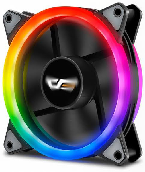 5 Pack 120mm Xclio RGB Fans with Controller with RGB Remote - eTeknix