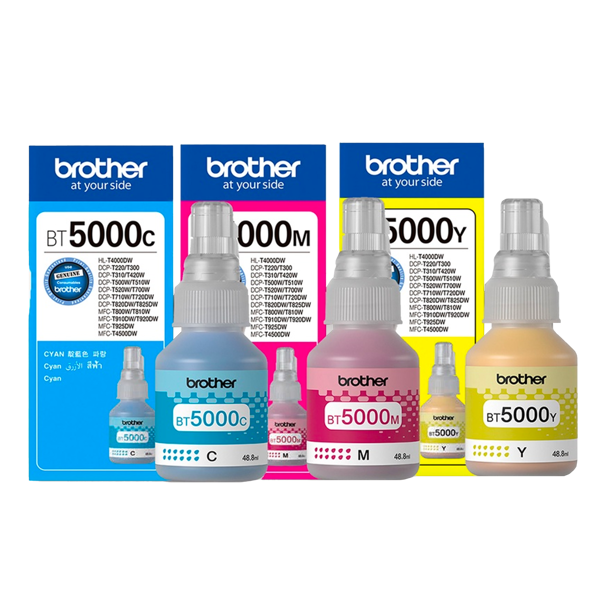 Picture of BROTHER BT5000 CMY 3PACK INK BOTTLE