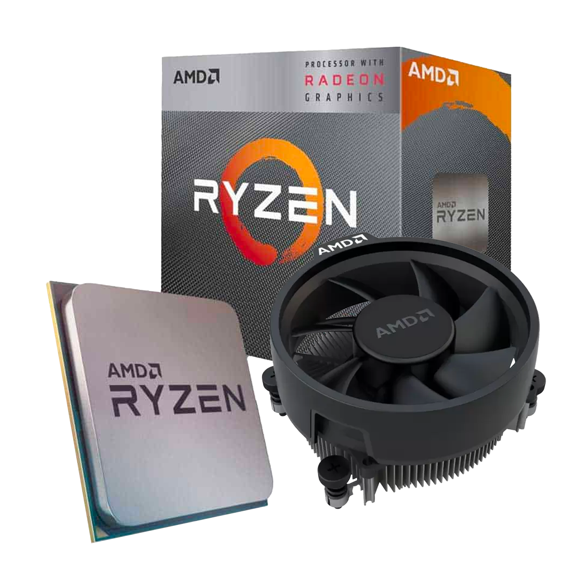 RYZEN 3 3200G AMD CPU (VEGA GRAPHICS) W/ COOLER FAN & ASUS PRIME A320M ...