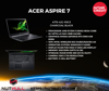 Picture of ACER ASPIRE 7 NOTEBOOK A715-42G-R5C5 CHARCOAL BLACK | RYZEN 5 5500U LAPTOP (2 RESERVE MSU)