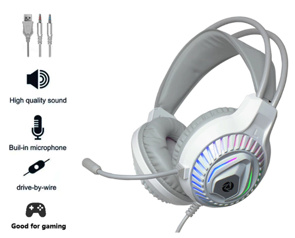 Picture of INPLAY H20 RGB HEADSET | WHITE